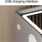 MFurn Smart Wireless Charging Bedside Table With LED Lights - Narrow
