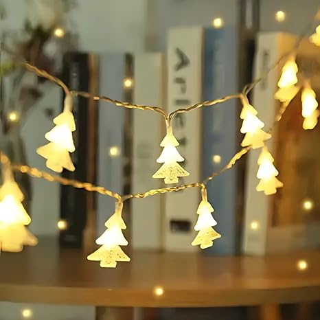 Solar Fairy Christmas Tree  Design Warm White LED Lights