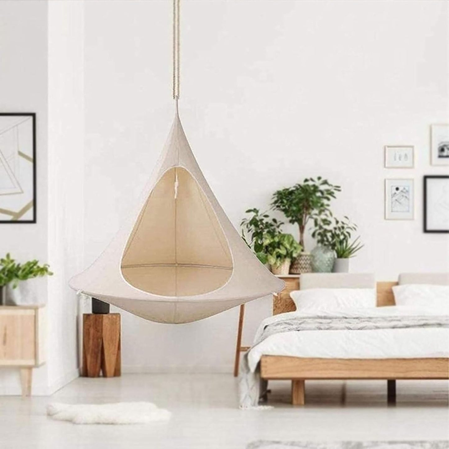 MHome Flying Saucer Hammock Swing Chair | Indoor & Outdoor Hanging Tent Chair