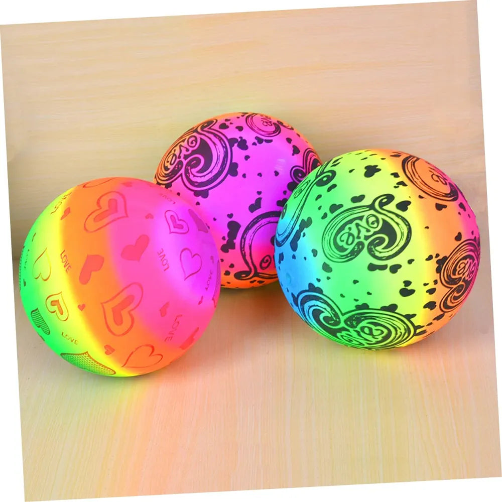 Inflated Colorful Beach Ball