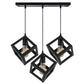 Hello Today 3 Square Shape Metal Pendant Light