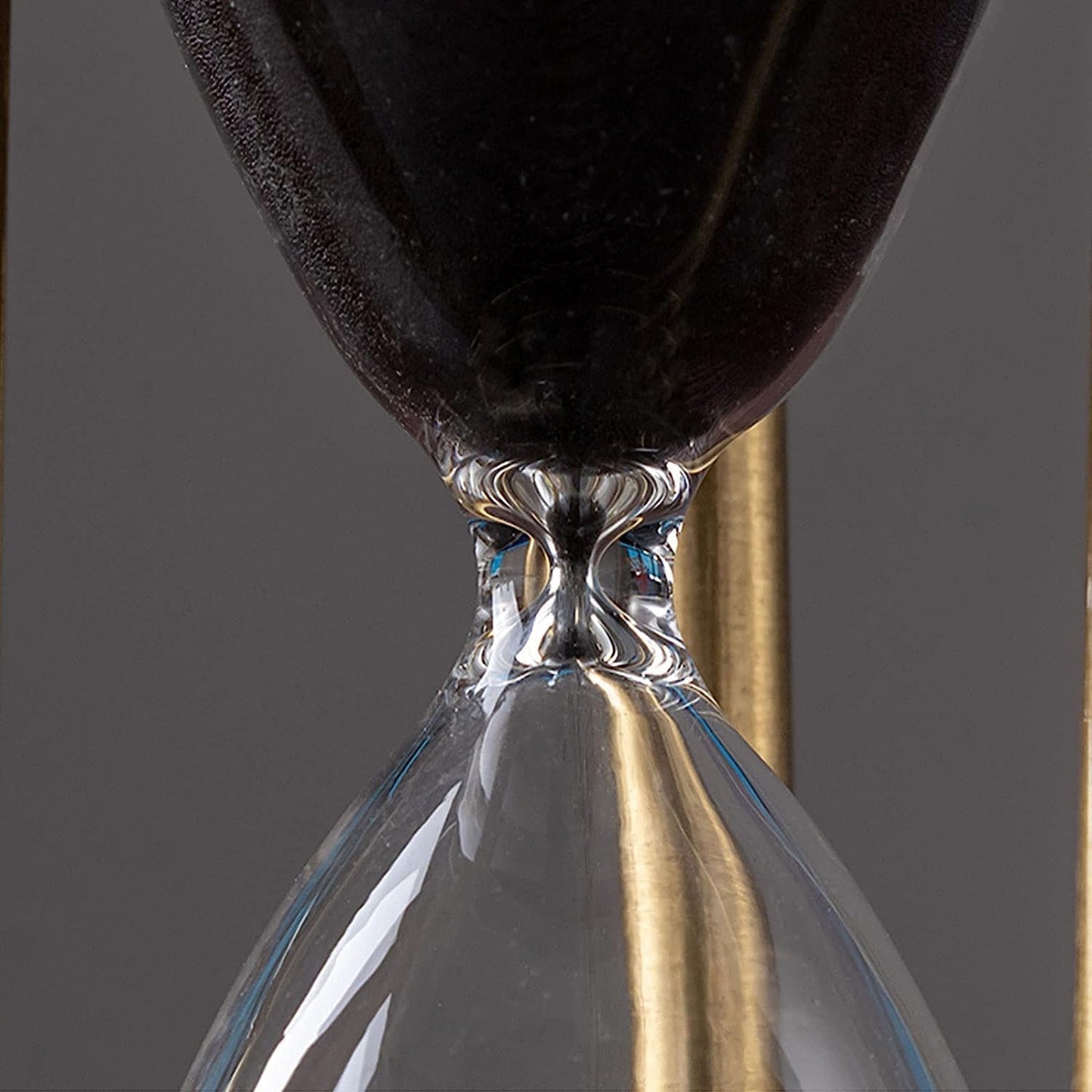 MHome Vintage Three Pillar Mini Hourglass Ornament Timer - Metal Hourglass, Glass Sand Timer