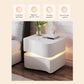 MFurn LED Light 2-Drawer Bedside Table – Modern Wooden Nightstand with Storage