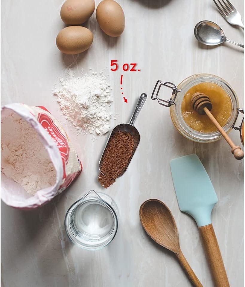 Stainless Steel Ice Scoop | Heavy-Duty Food & Ice Scoop