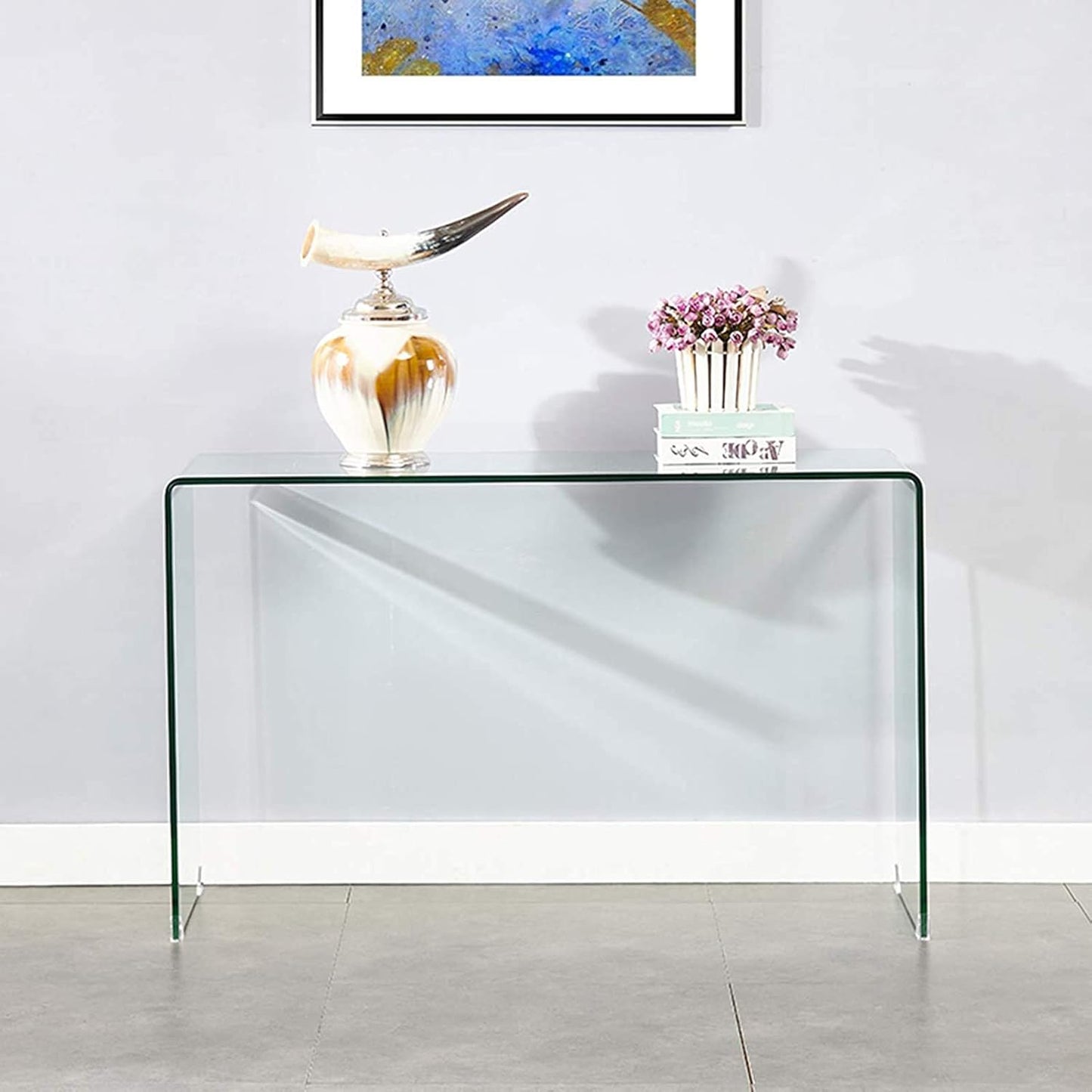 MFurn Glass Console Table – Transparent Side & Hallway Table