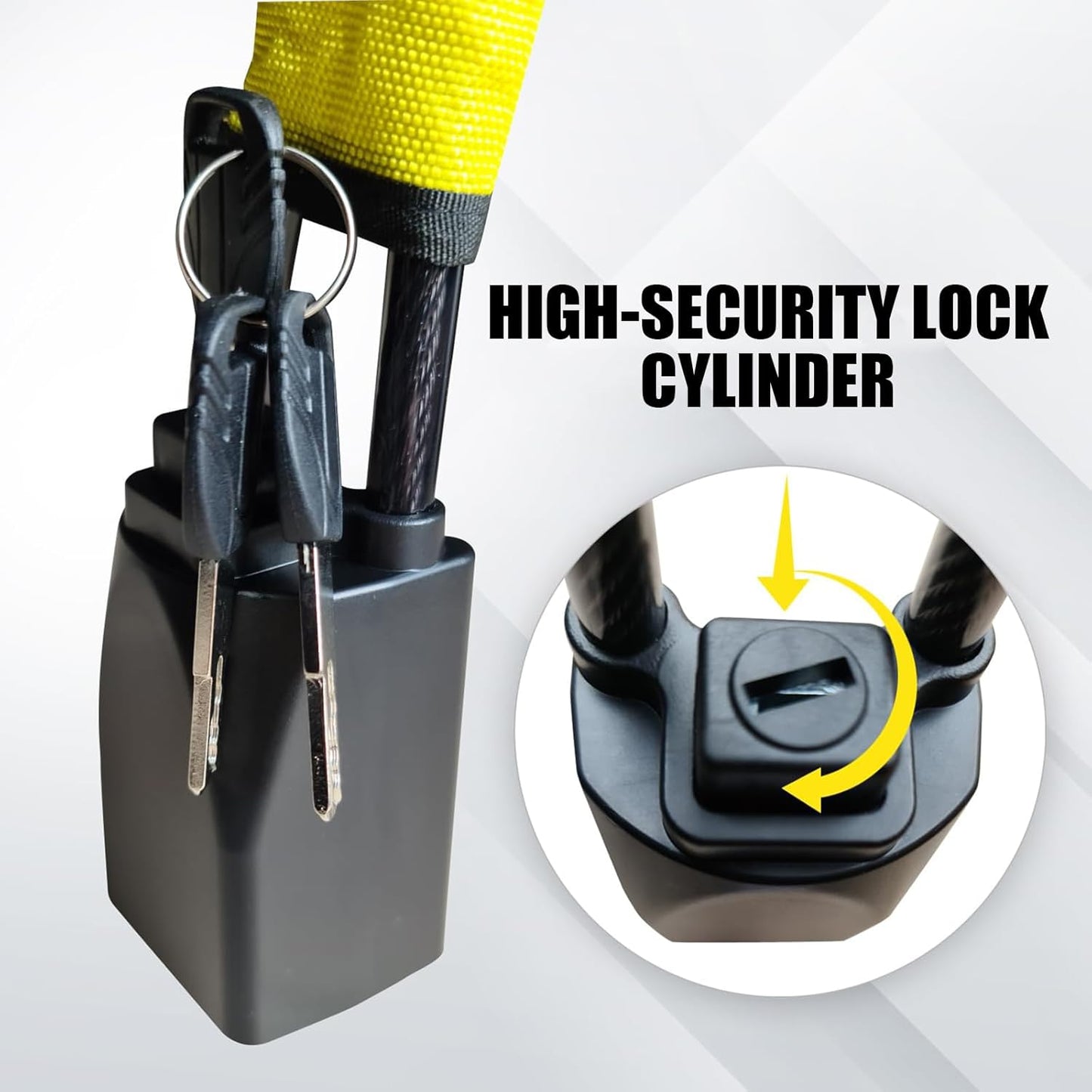 Steering Wheel & Seat Belt Anti-Theft Car Lock