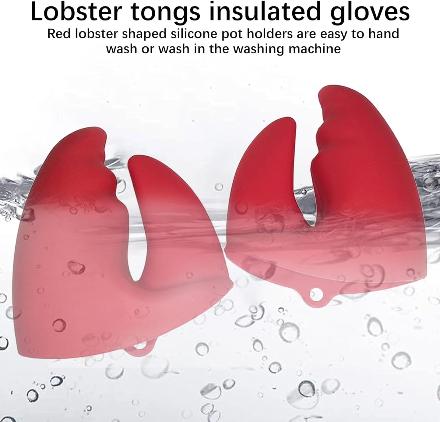 Mini Silicone Pot Pinchers – Heat Resistant Lobster Claw Oven Mitts (1Pair)