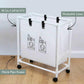Mhome Laundry Basket – 50L with Lockable Wheels