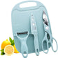 Magicorange Travel Cutting Board Set With Knife, Peeler, Scissors