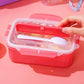 Lunch Box For Kids With Spoon 1 Pc Sipper Bottle Leak Proof Tiffin Box