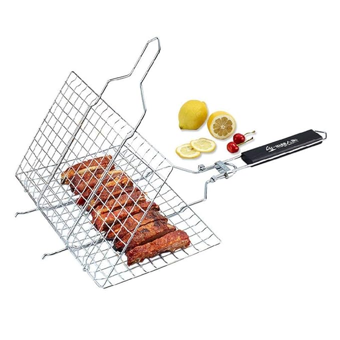 BBQ Grilling Basket with Removable Handle