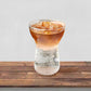 MHome Set of 2 Iced Coffee Glasses – 400ml Clear Drinking Glasses