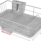 Metal Kitchen Counter Dish Drainer Rack