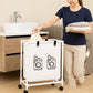 Mhome Laundry Basket – 50L with Lockable Wheels