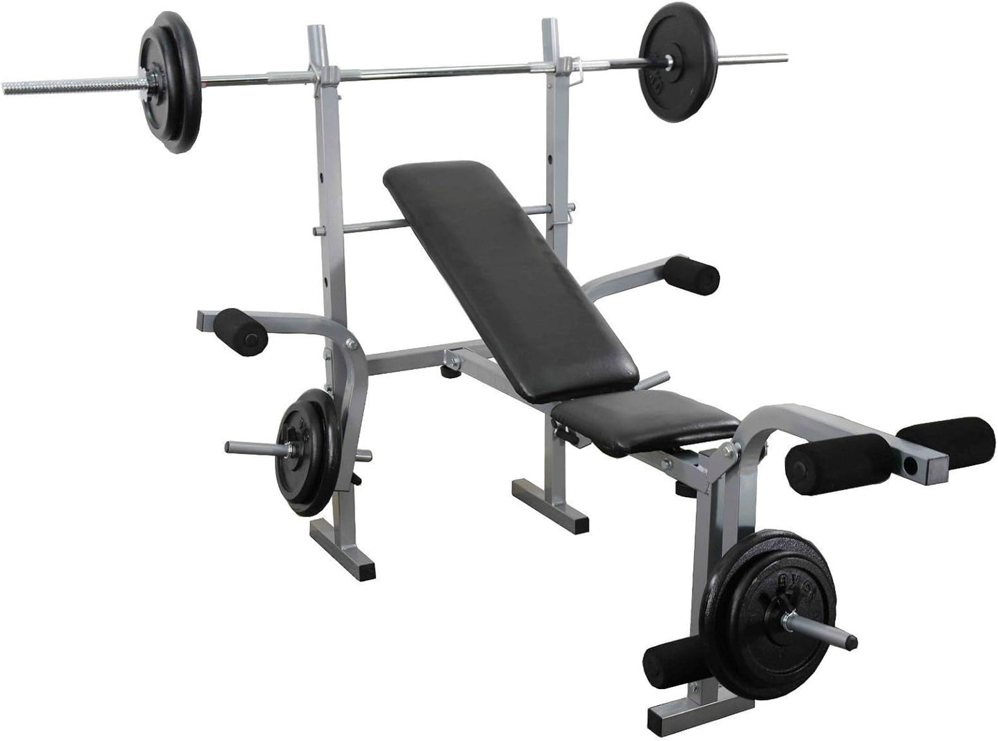 Pro-Sportz Multifunction Adjustable Weight Bench With Leg Developer & Barbell Rack