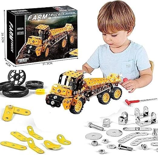 DIY Toys Trucks Creative Mechanical Construction Assembly Educational Toy