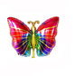 Butterfly foil balloon With flower And Leaf