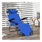Blue Recliner Chair Comfortable Adjustable Foldable Lounge Seat