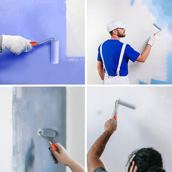 Mini Portable Paint Roller Kit with Tray