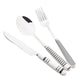 Ceramic Handle Hotel Steak Knife And Fork Cutlery Set