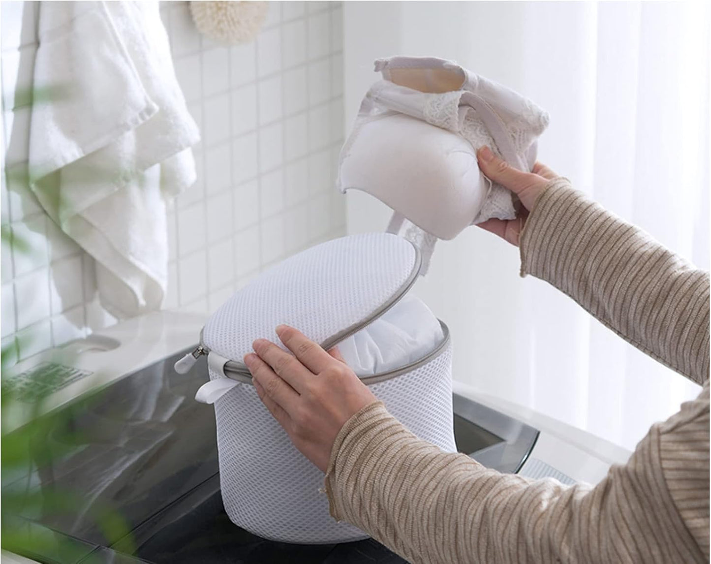 5-Piece Clothes & Bra Laundry Mesh Wash Bag Set – Multi-Size Protective Wash & Travel Organiser
