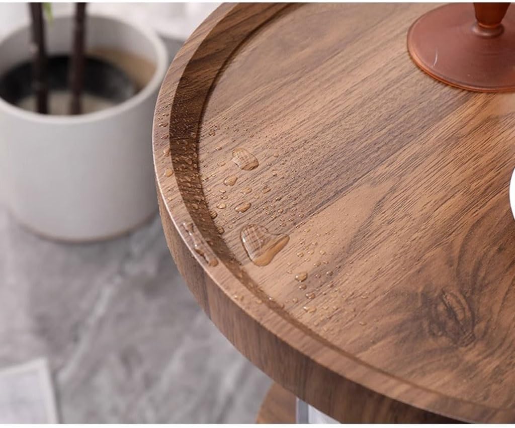 MFurn 3-Layer Round Sofa Side Table Coffee Table for Living Room and Bedroom