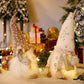 Christmas Gnome with LED Lights, 30 cm Plush Swedish Tomte Elf Doll, Battery-Operated Holiday Decoration