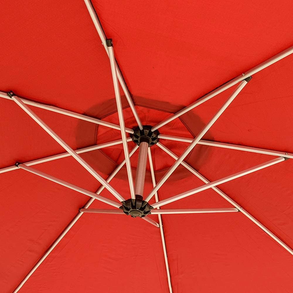MHome Aluminium Cantilever Patio Umbrella With Base 3M– Outdoor Shade