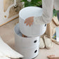 MHome 3 Tier Rounded Cabinet – Detachable Round Nightstand & Lightweight End Table with Storage