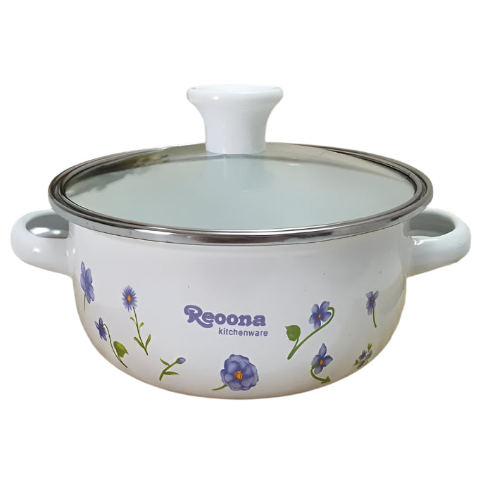 3PC Thickened Flat Bottom Double Ear Soup Pot