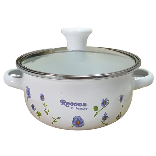 3PC Thickened Flat Bottom Double Ear Soup Pot