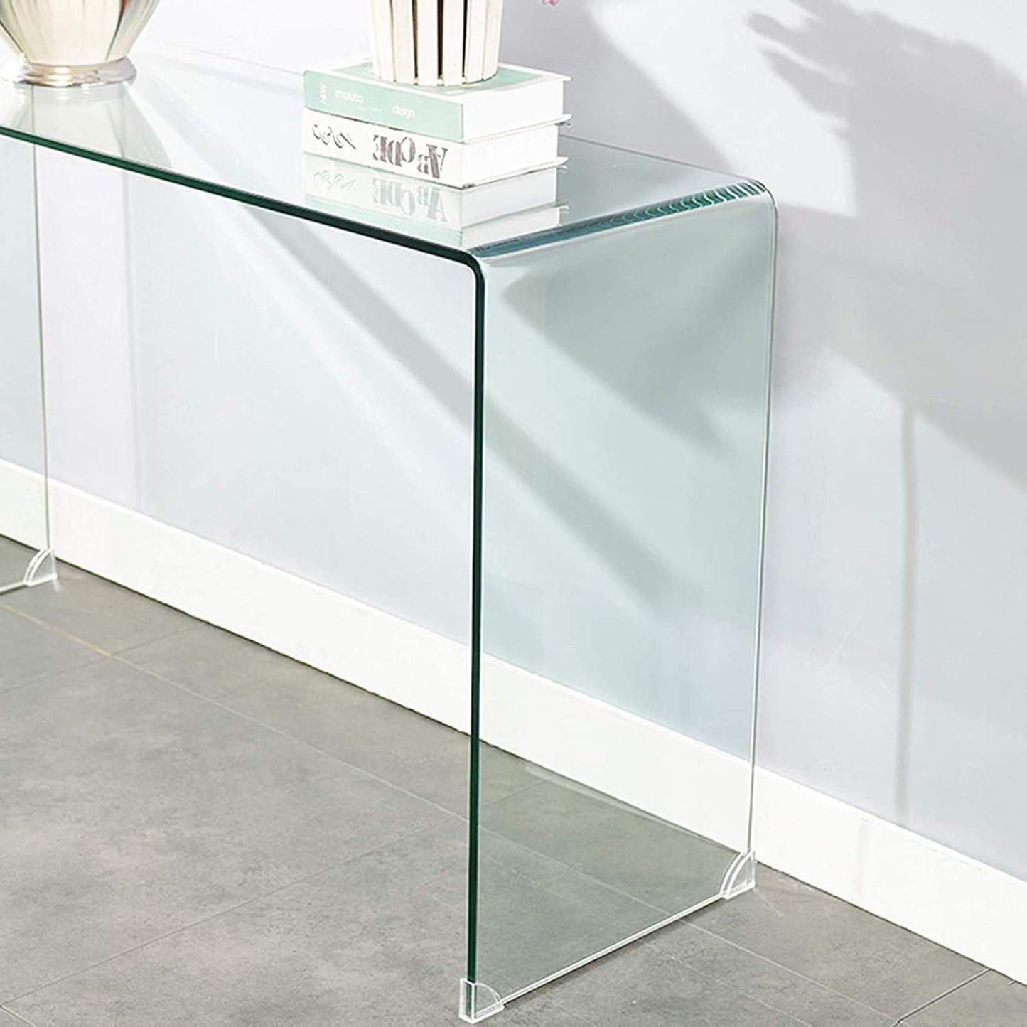 MFurn Glass Console Table – Transparent Side & Hallway Table