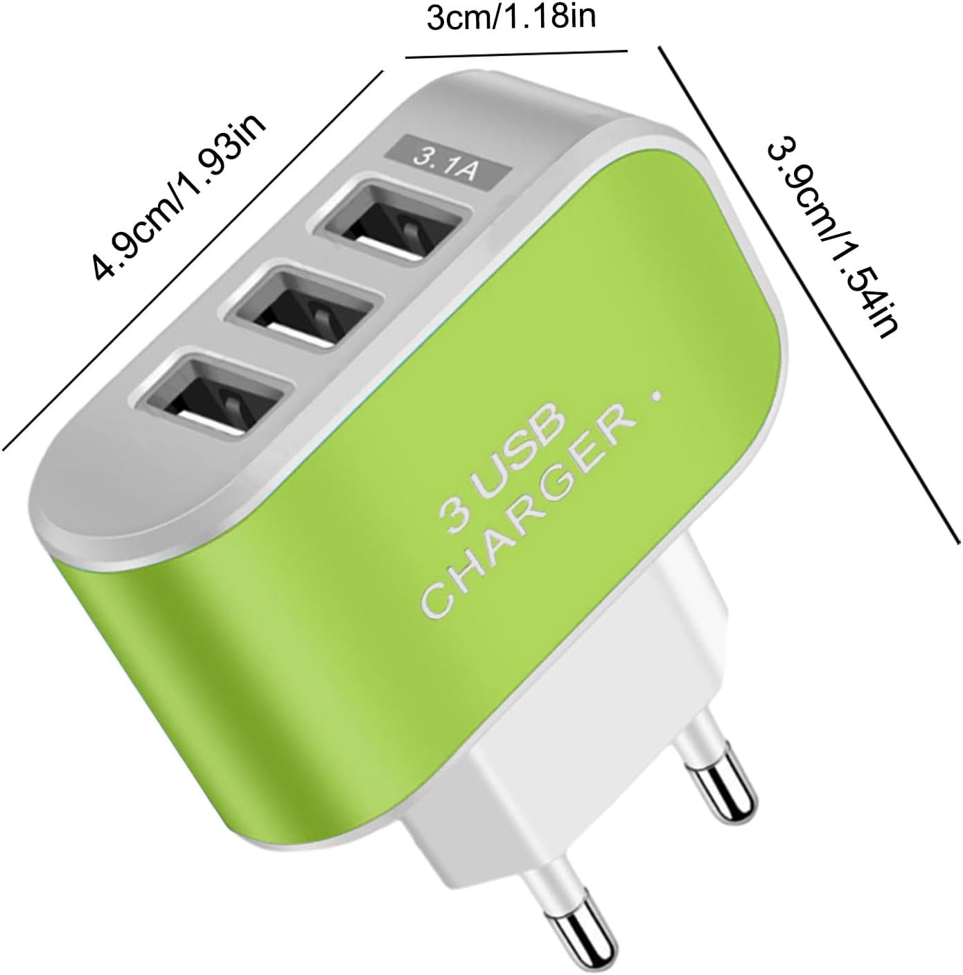 MTech USB Multiport Charger – 3-Port Luminous Intelligent USB Charging Pad (220V)