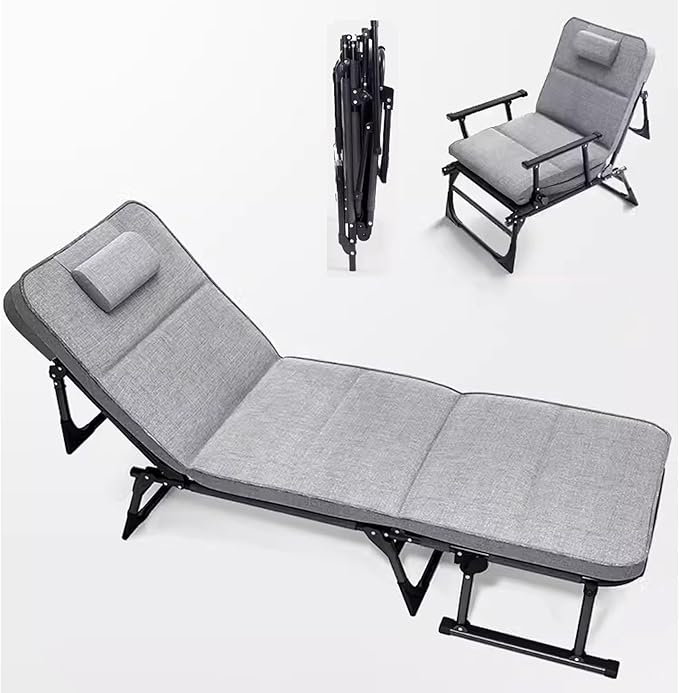 MFurn 3-in-1 Folding Recliner Chair Bed – Adjustable & Space-Saving