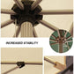 MFurn 2.7M Outdoor Garden Parasol – Patio Sun Shade Umbrella with Base