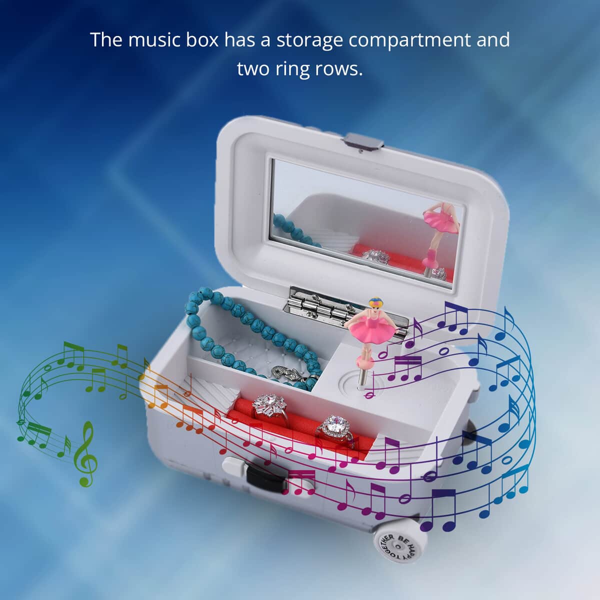 Musical Jewellery Box Suitcase Style