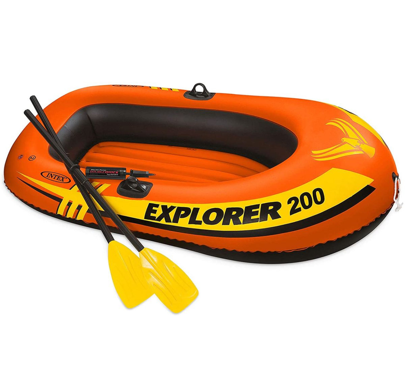 Explorer 200 Inflatable Boat with Oars and Hand Pump