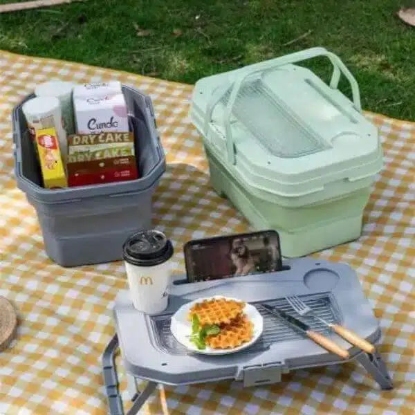 MHome Multifunctional Outdoor Foldable Picnic Basket -Various Colours