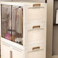 MHome Foldable Wardrobe / Multifunctional Plastic Storage Cabinet – Dustproof Organizer