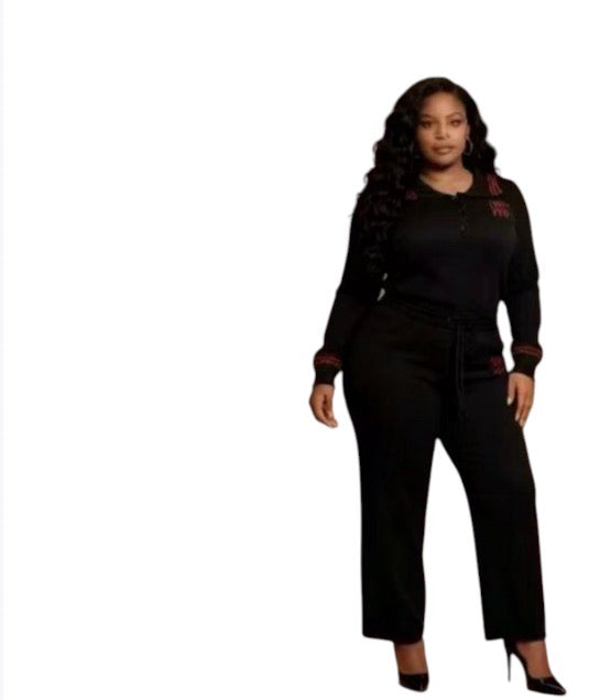 Ladies Knit Polo Tracksuit 2pc-Various