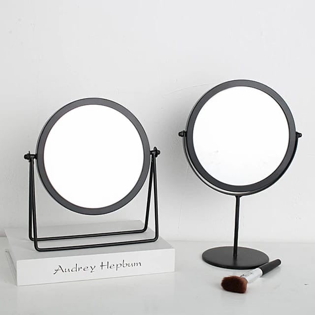 Iron Tabletop Makeup Mirror