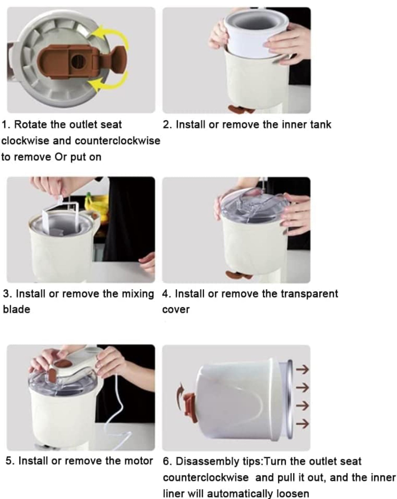 Automatic Frozen Fruit Ice Cream Machine Maker for Home Use DIY 1L Fruit Dessert Machine Milkshake Machine Electric Ice Cream Maker for Making Healthy Soft Serve Sherbet,Cone