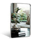 Contemporary Chrome Metal Framed Rectangle Bathroom Vanity Mirror 80x120cm