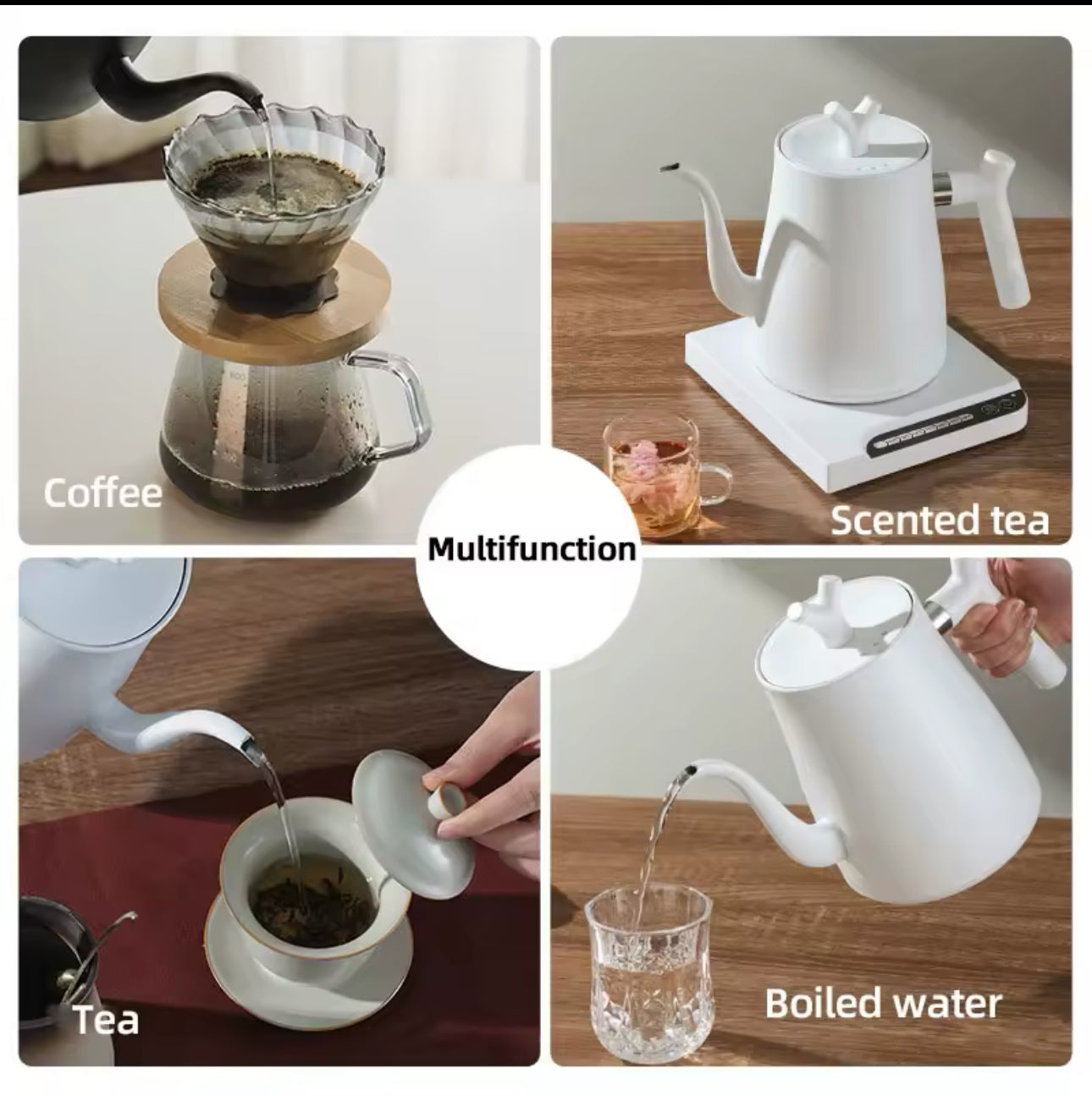 Smart Electric Gooseneck Kettle 1L - Various Options