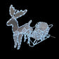 MTech Christmas Reindeer With Sledge - 12M LED Tube Lights - Various Colours