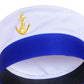 Sailor Hat Yacht Captain Hat Navy Marine Hat Adjustable Sailor Captain Costume Men Boat Navy Hat for Adult Kid Men Women