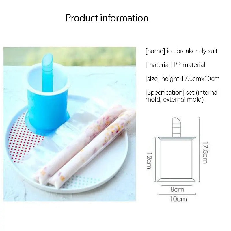 DIY Ice Popsicle Maker Ice Cream Molds Bags Reusable Easy Release Freezer Pops Maker