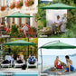 Patio Umbrellas Outdoor Market Umbrellas with Cross Base, Easy Tilt Adjustment(Green)