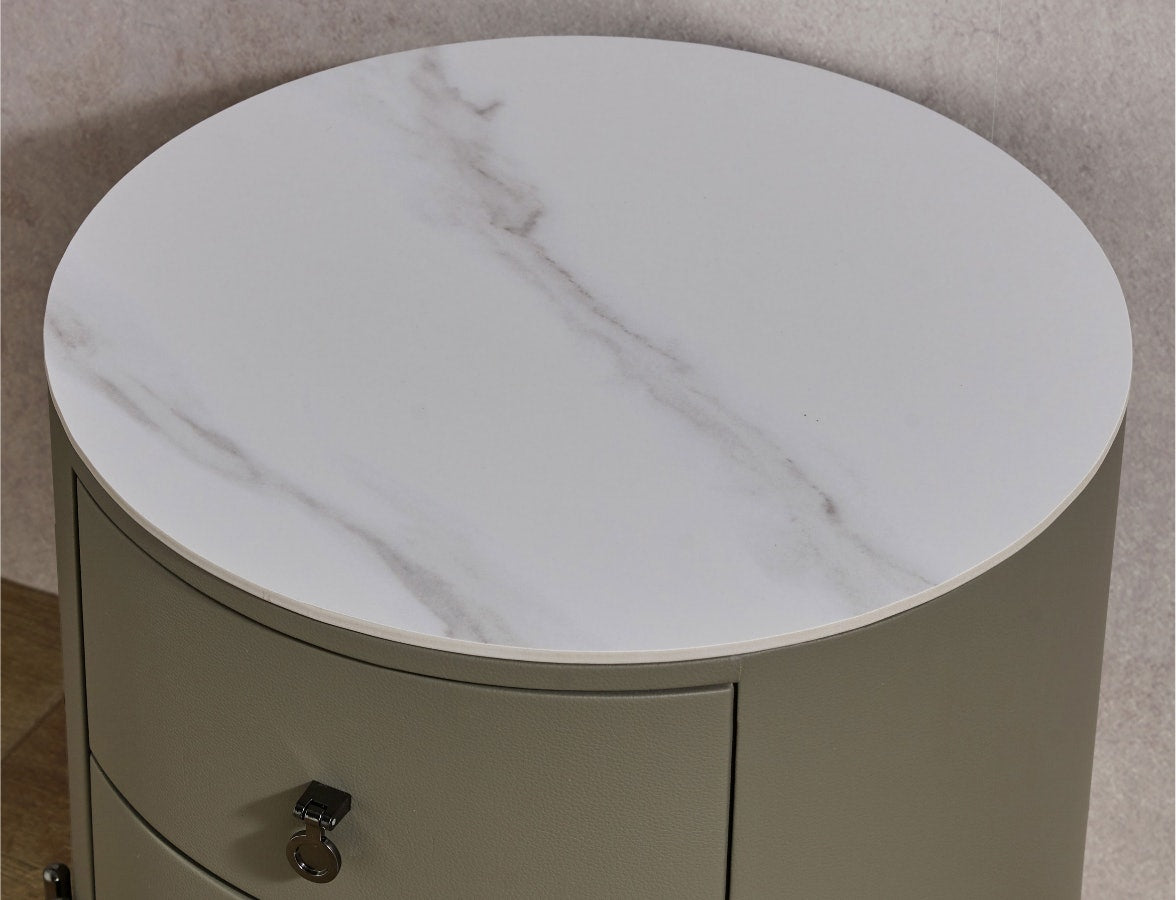 MFurn Modern 2-Drawer Nightstand, Storage Bedside Table for Bedroom, Living Room-Various Colours