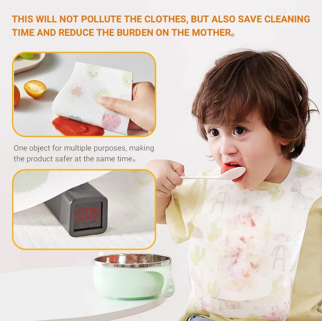 20 Piece Disposable Baby Bibs
